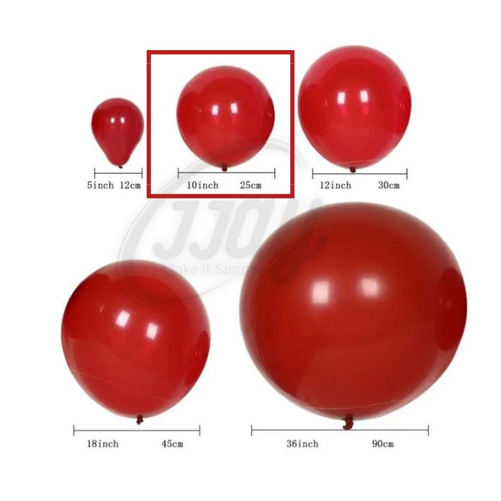 10-inch Metallic Latex Balloons