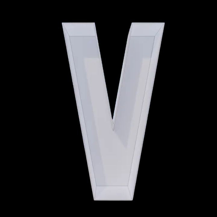 32in Mosaic Letter (V)