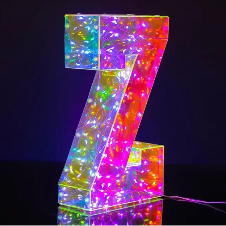 Hologram LED Light Letters