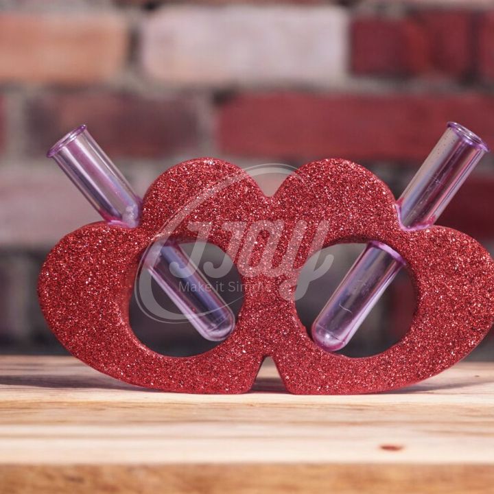 Double Heart Shape Vase