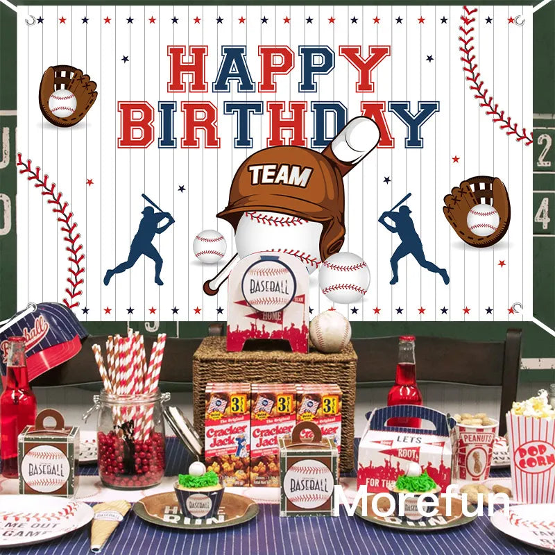 Baseball Long Backdrop Banner