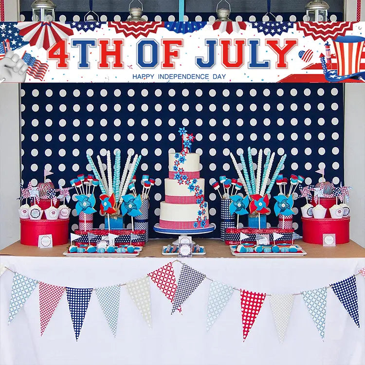 4th of July Backdrop Banner