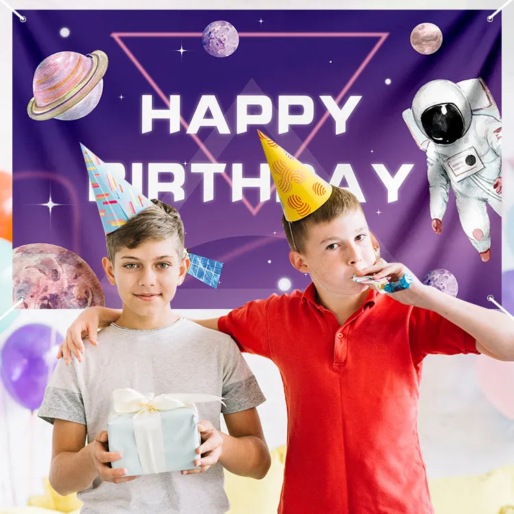 Space Door Backdrop Banner