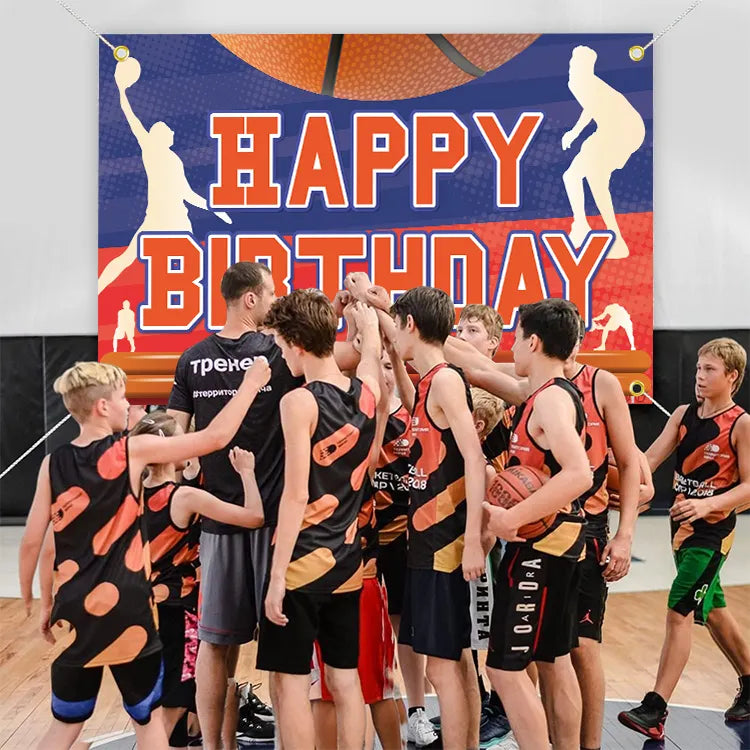 Basketball Long Backdrop Banner