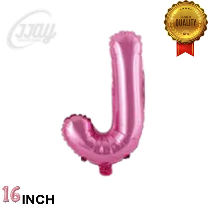 16in  Foil Letter (J)