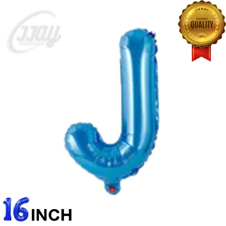 16in  Foil Letter (J)