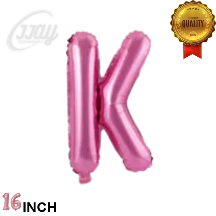 16in  Foil Letter (K)