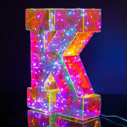 Hologram LED Light Letters