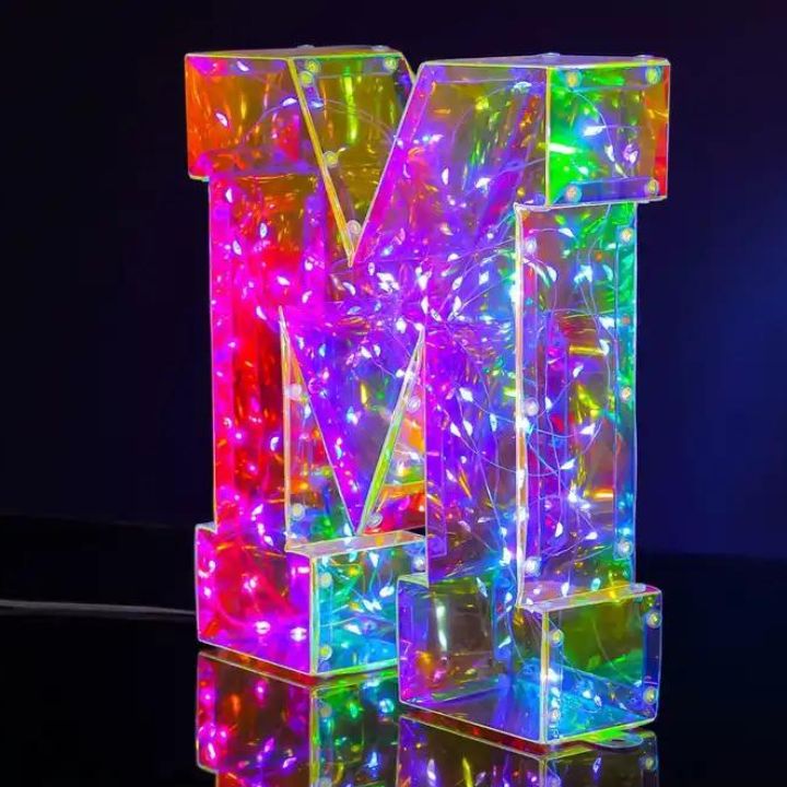 Hologram LED Light Letters