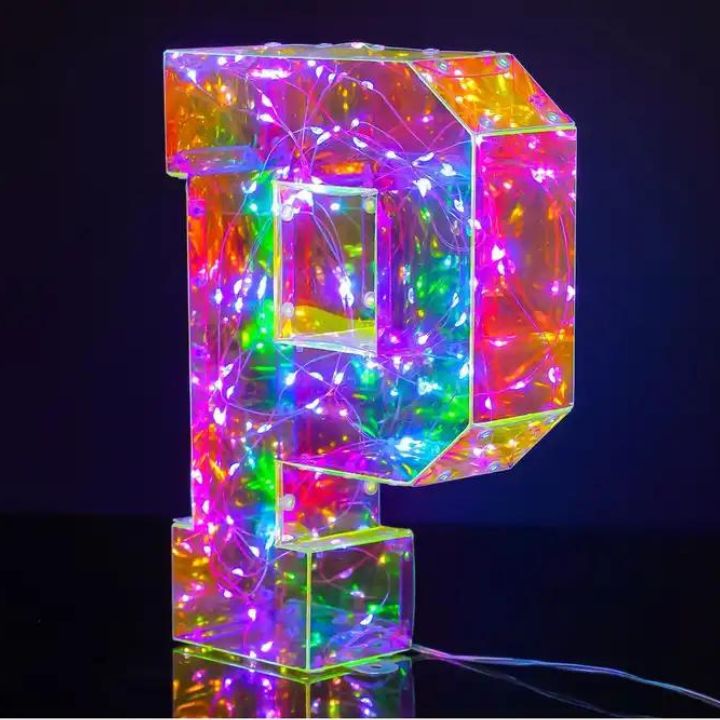 Hologram LED Light Letters