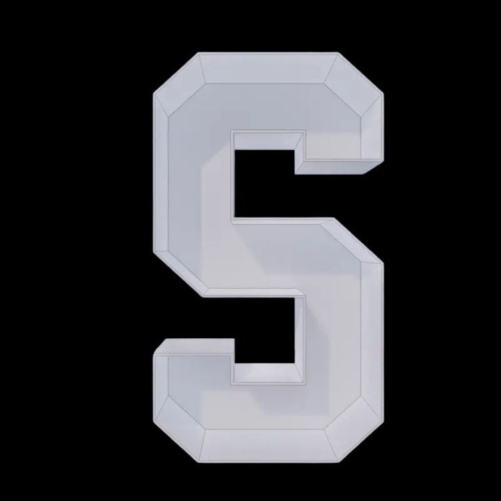 32in Mosaic Letter (S)