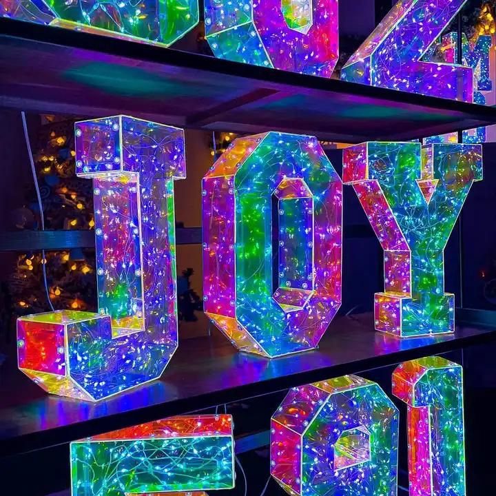 Hologram LED Light Letters