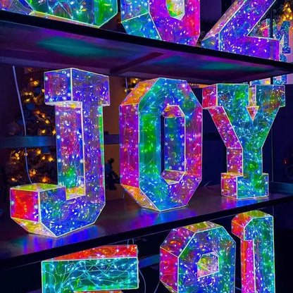 Hologram LED Light Letters