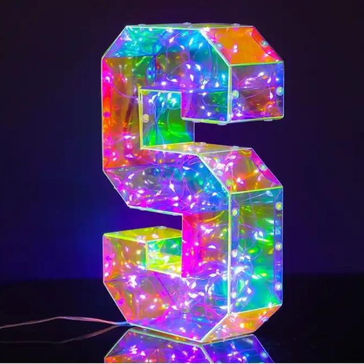 Hologram LED Light Letters