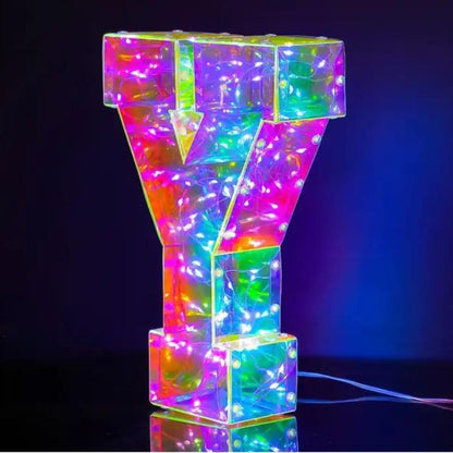 Hologram LED Light Letters