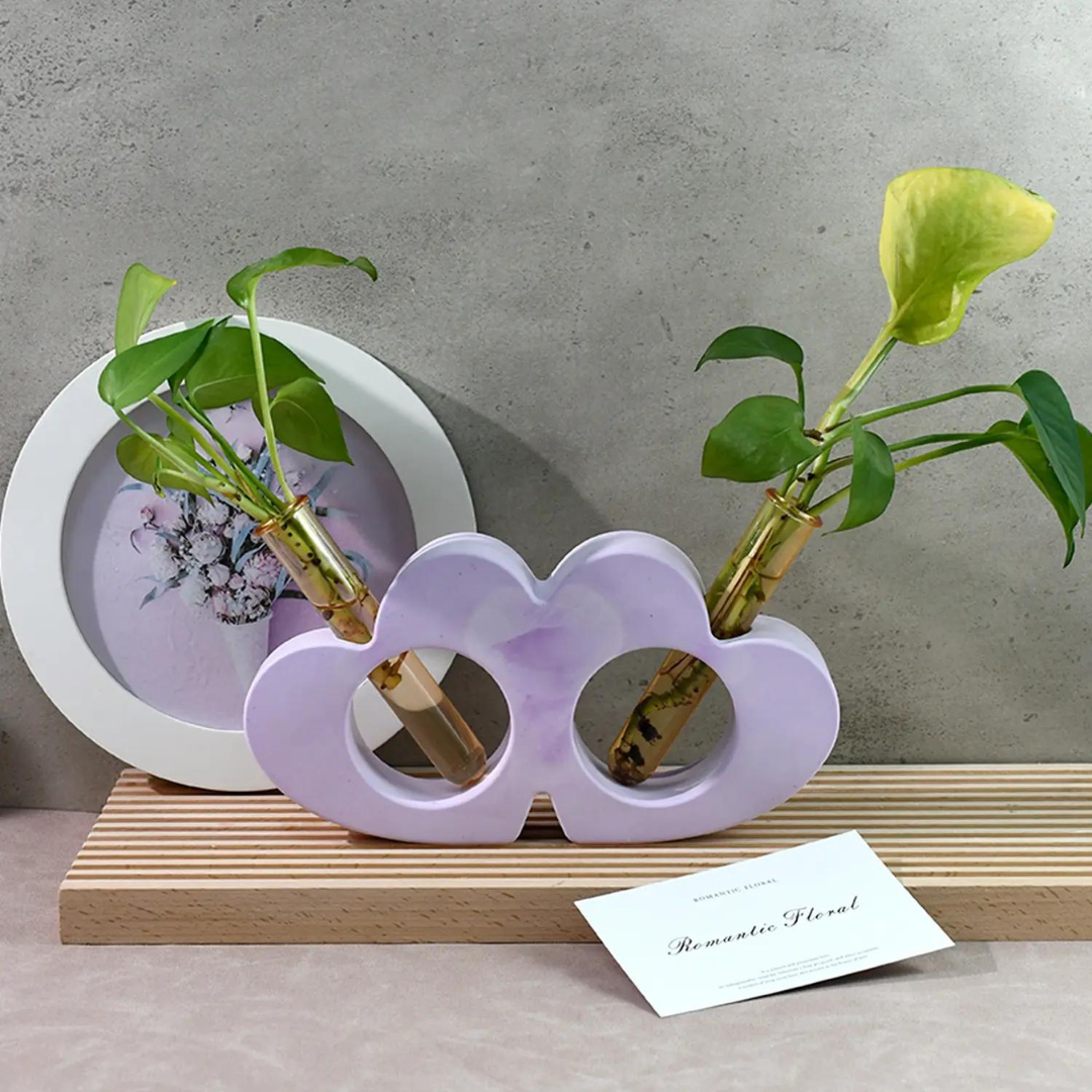 Double Heart Vase Mold