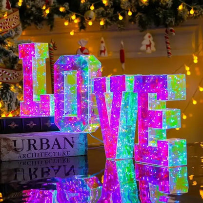Hologram LED Light Letters