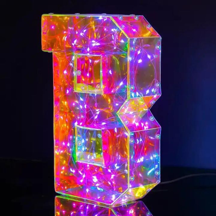 Hologram LED Light Letters