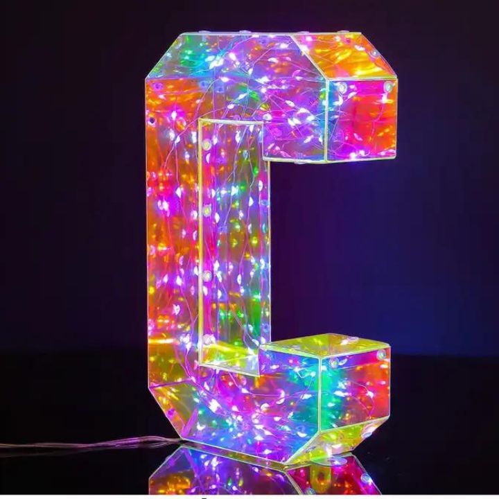 Hologram LED Light Letters