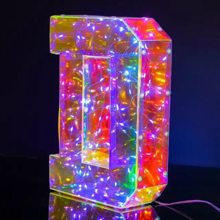 Hologram LED Light Letters