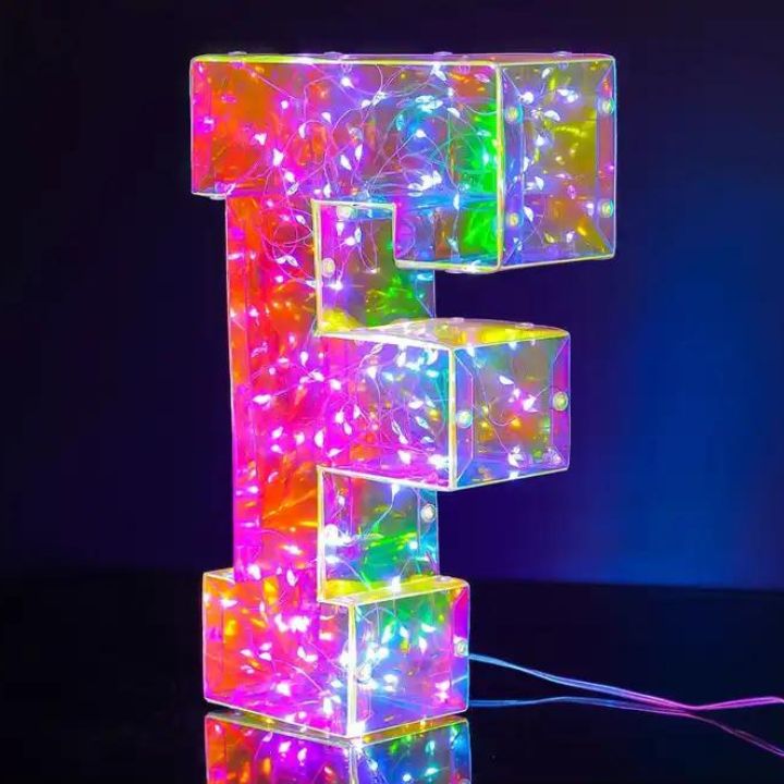 Hologram LED Light Letters