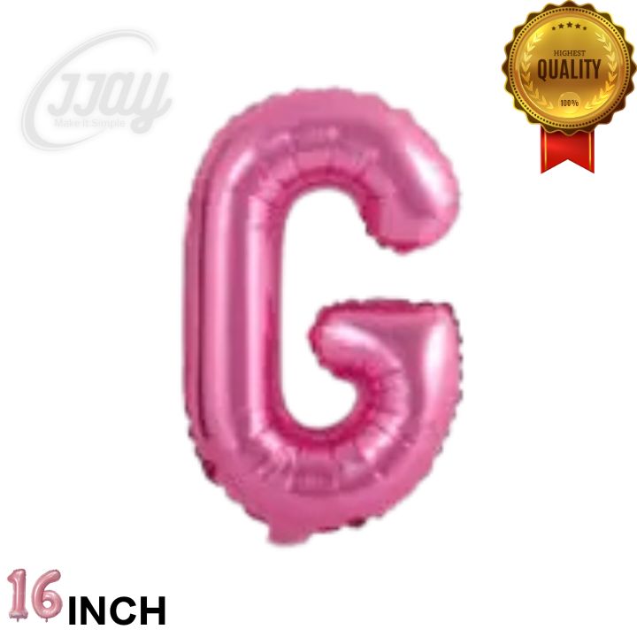 16in  Foil Letter (G)