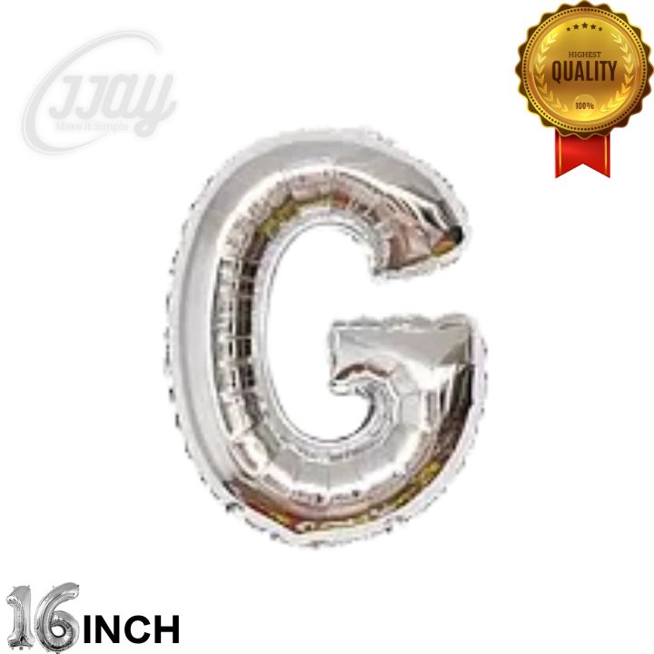 16in  Foil Letter (G)