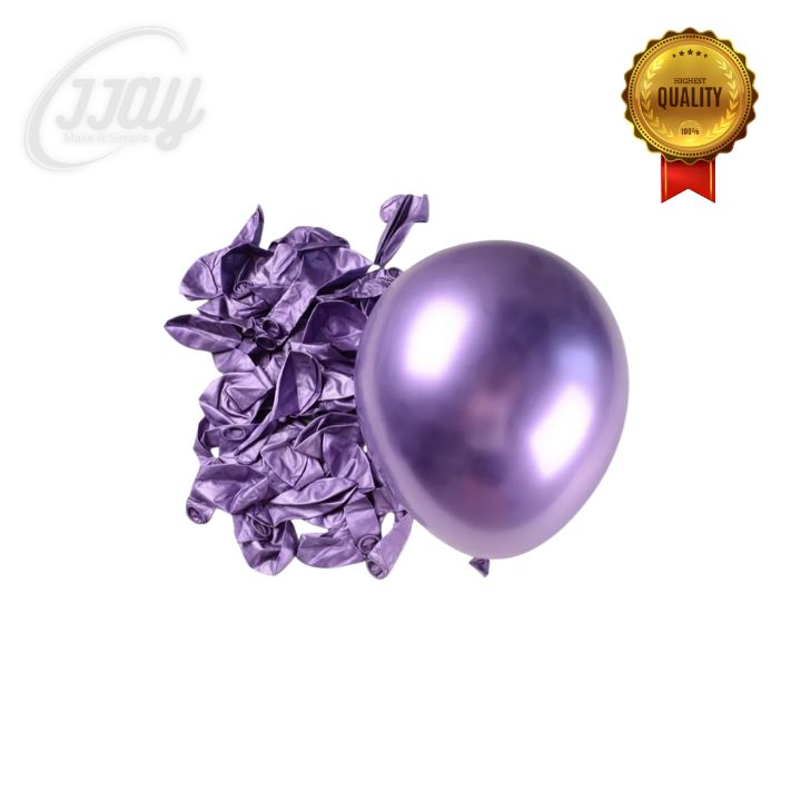 12-inch Metallic Latex Balloons