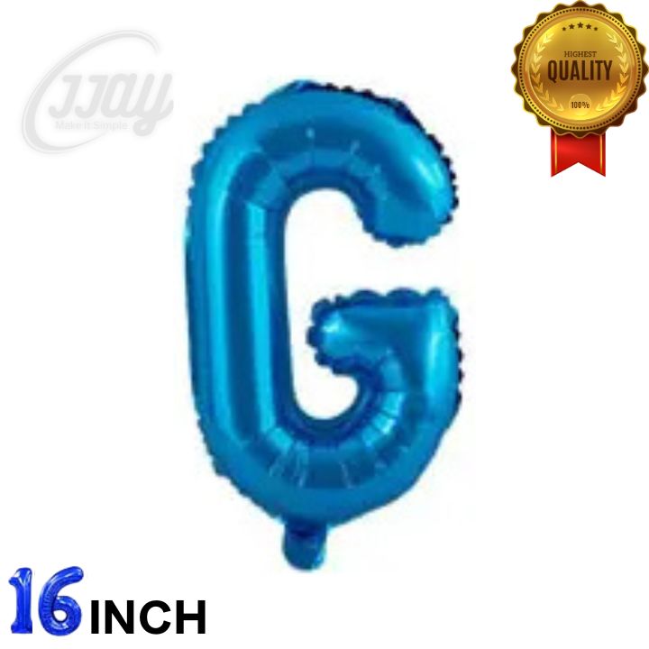 16in  Foil Letter (G)
