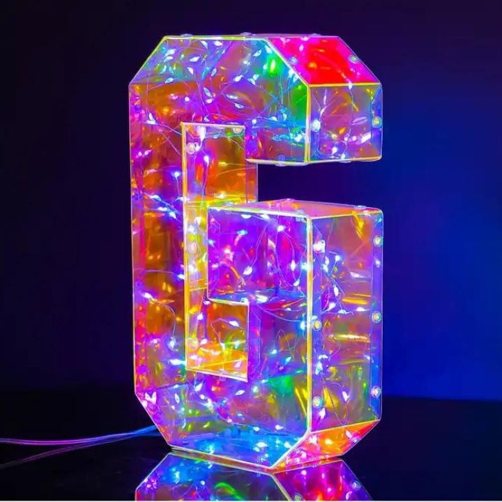 Hologram LED Light Letters
