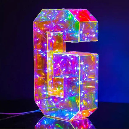 Hologram LED Light Letters
