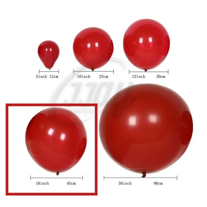 18-inch Metallic Latex Balloons