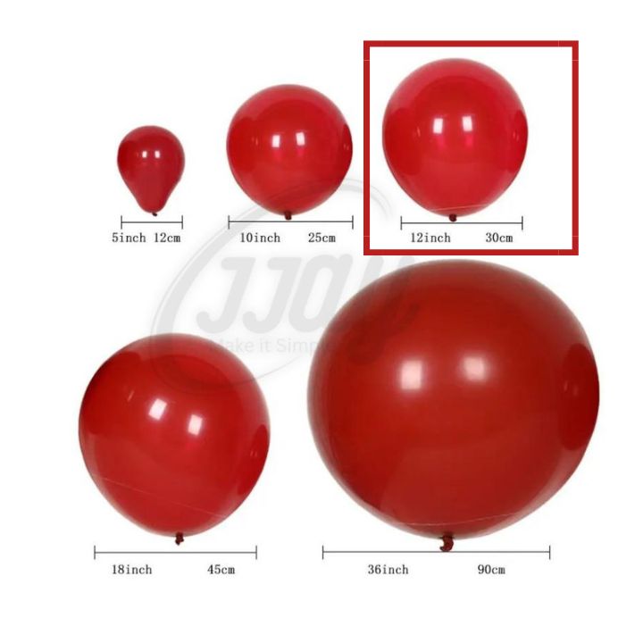 12-inch Metallic Latex Balloons